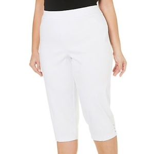 White Super Stretch Crop Pants